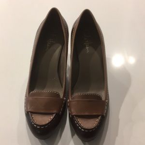 Cole Haan Nike air brown heals - like new